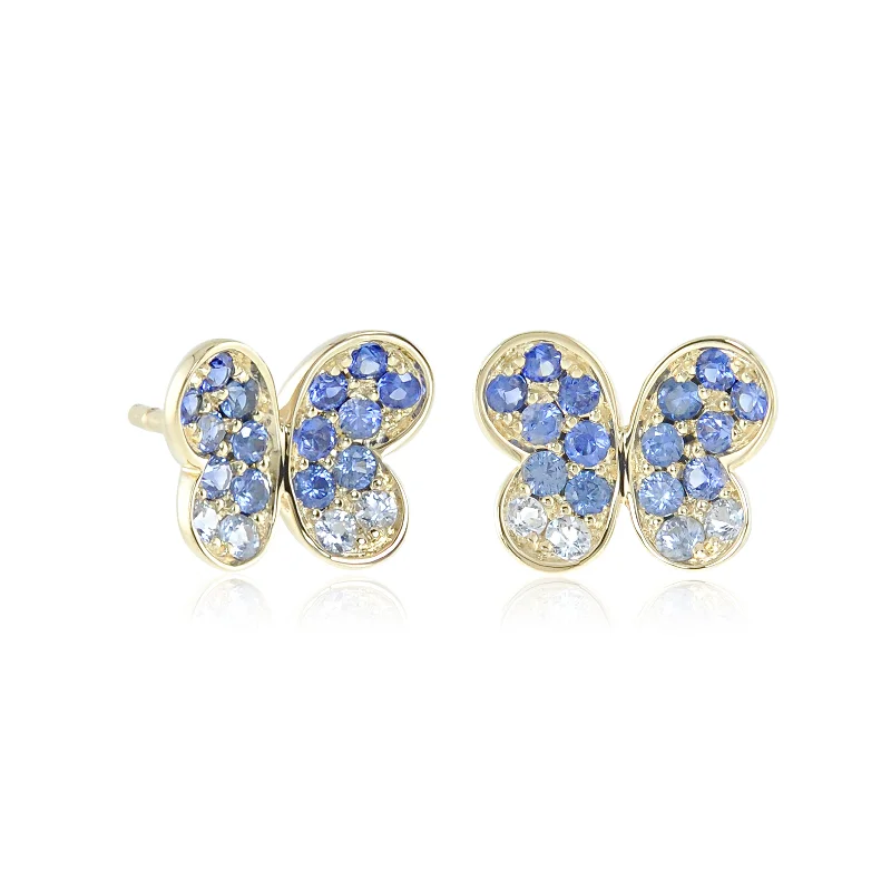 Sapphire Butterfly Earrings