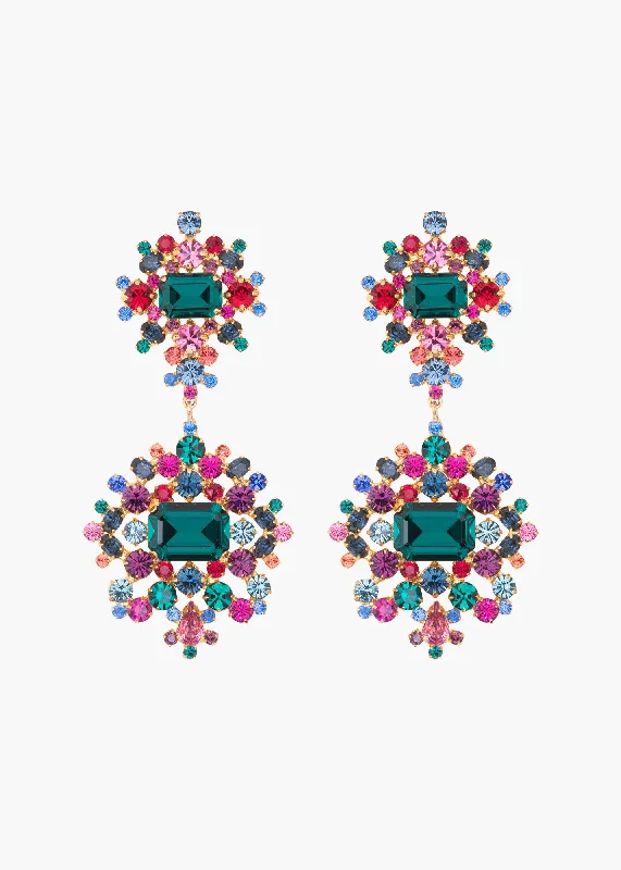 Angelica Earrings -- Emerald