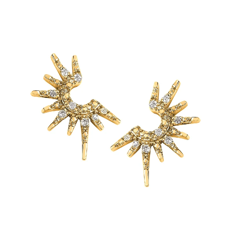 Yellow Gold Sunshine Earrings