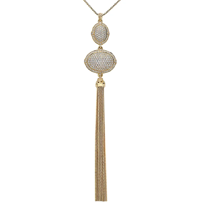 Diamond Tassel Necklace