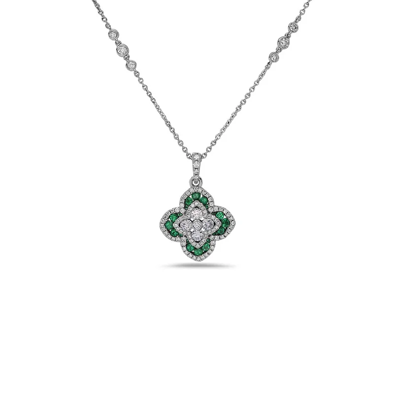 Quatrefoil Diamond Necklace