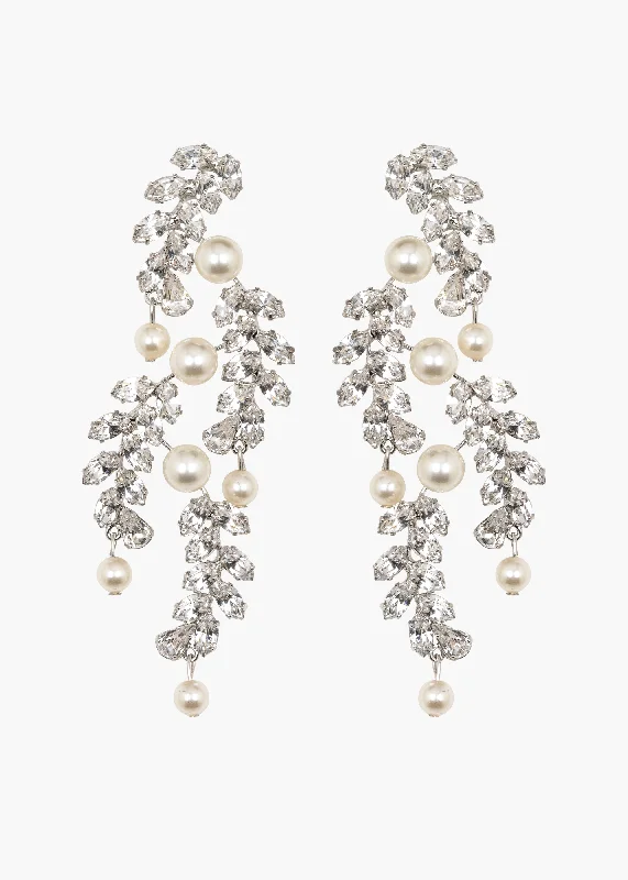 Wisteria Earrings -- Crystal