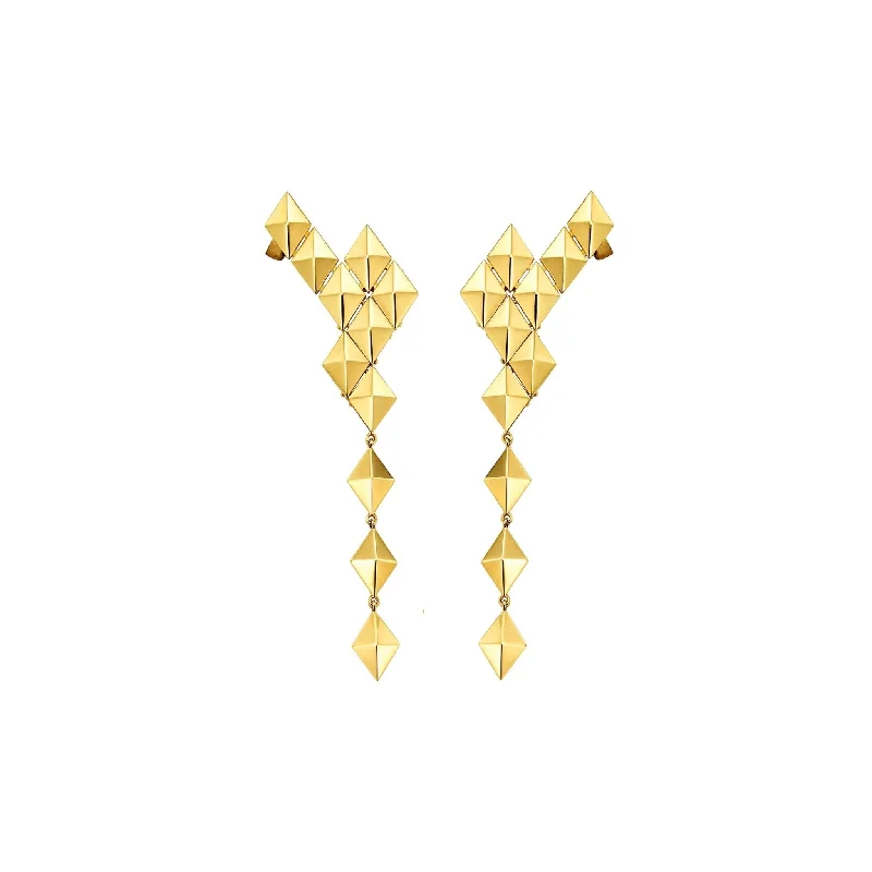 PYTHON Drop Climber Earrings Medium