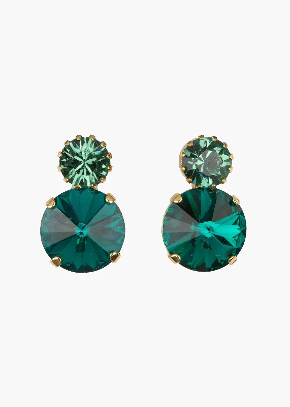 Myrla Earrings -- Emerald