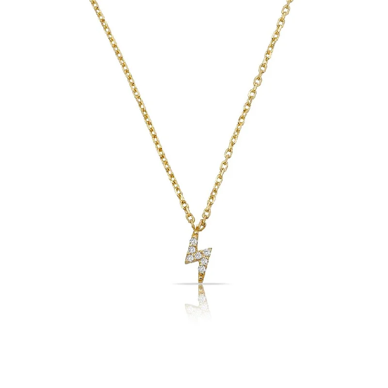 Lightning Bolt 14K Necklace