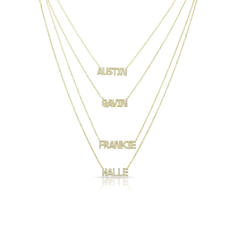 Multi Layer Name Necklace