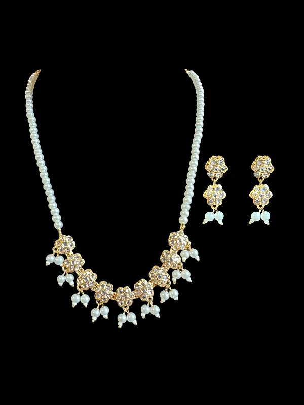 DNS34 gold plated  necklace with earrings ( READY TO SHIP )