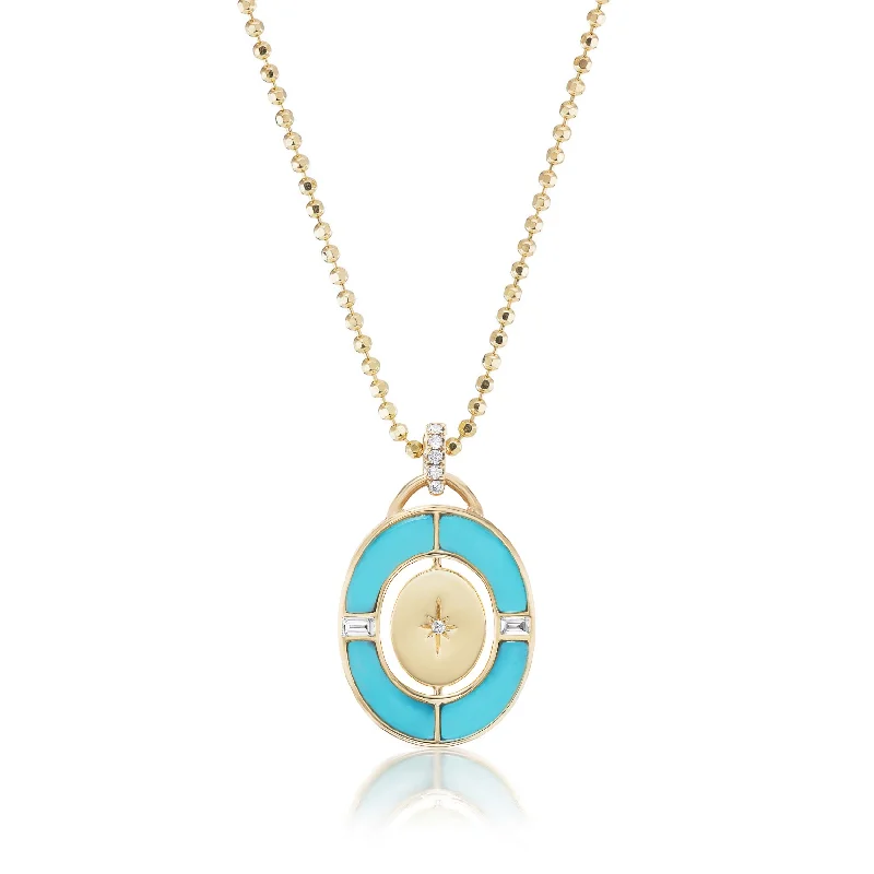 Capri Inlay Necklace - Engravable