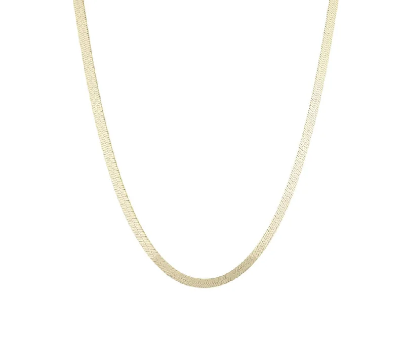 Thick Herringbone Chain Necklace