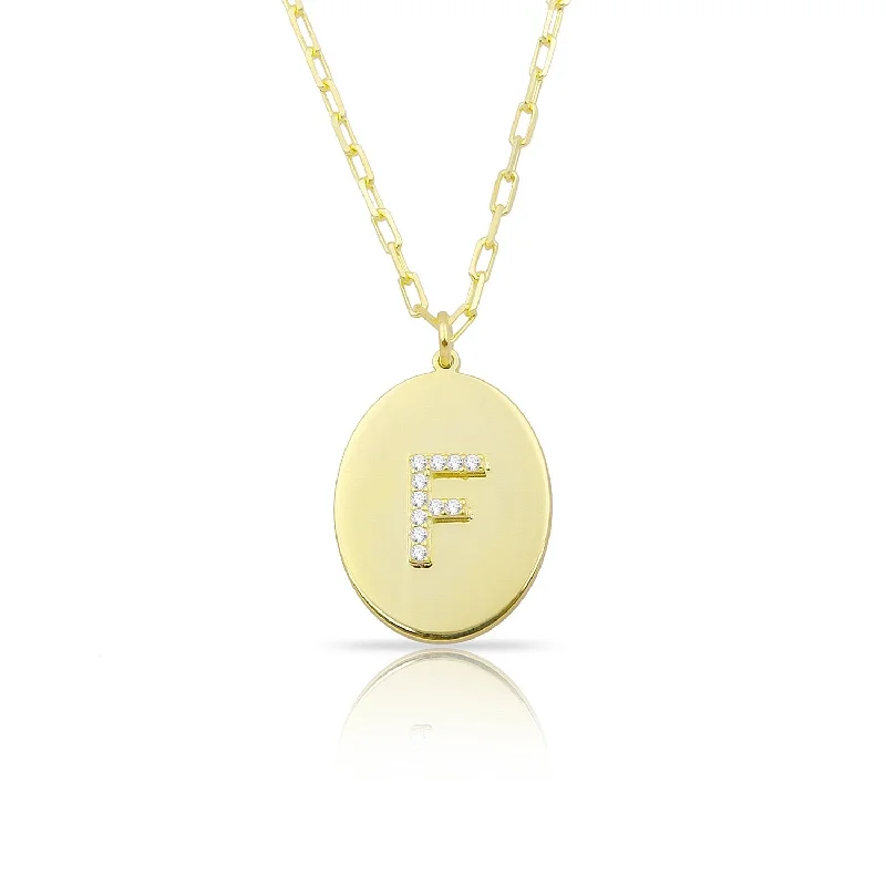 Circle Initial Necklace