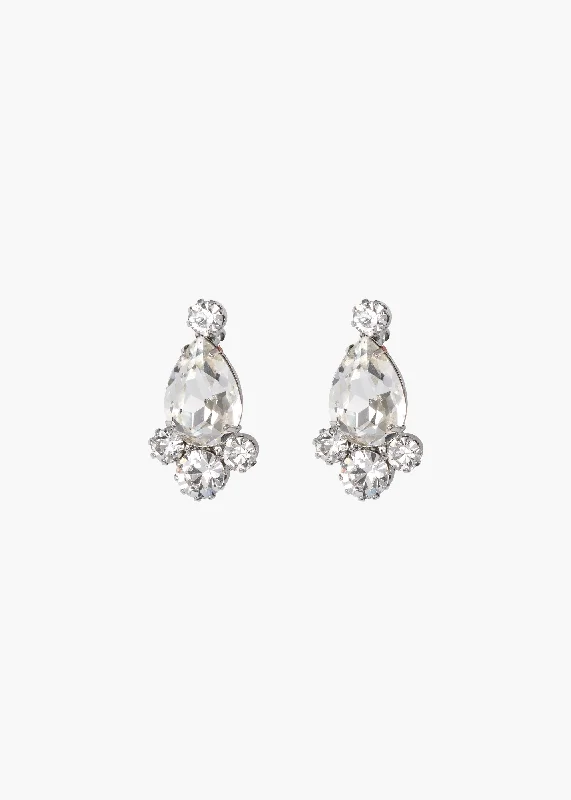 Leila Earrings -- Crystal