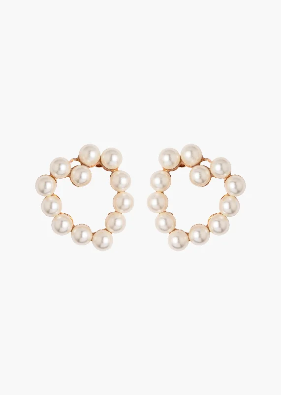 Carly Earrings -- Pearl