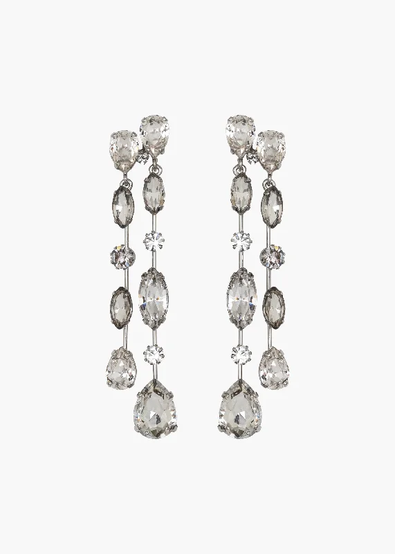 Nessa Earrings -- Crystal