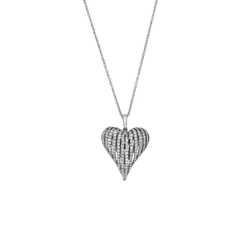 Angel Heart Small Diamond Pendant