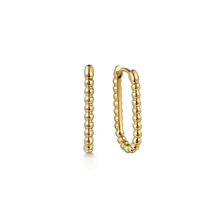 Gabriel & Co Elongated Hoop Earrings