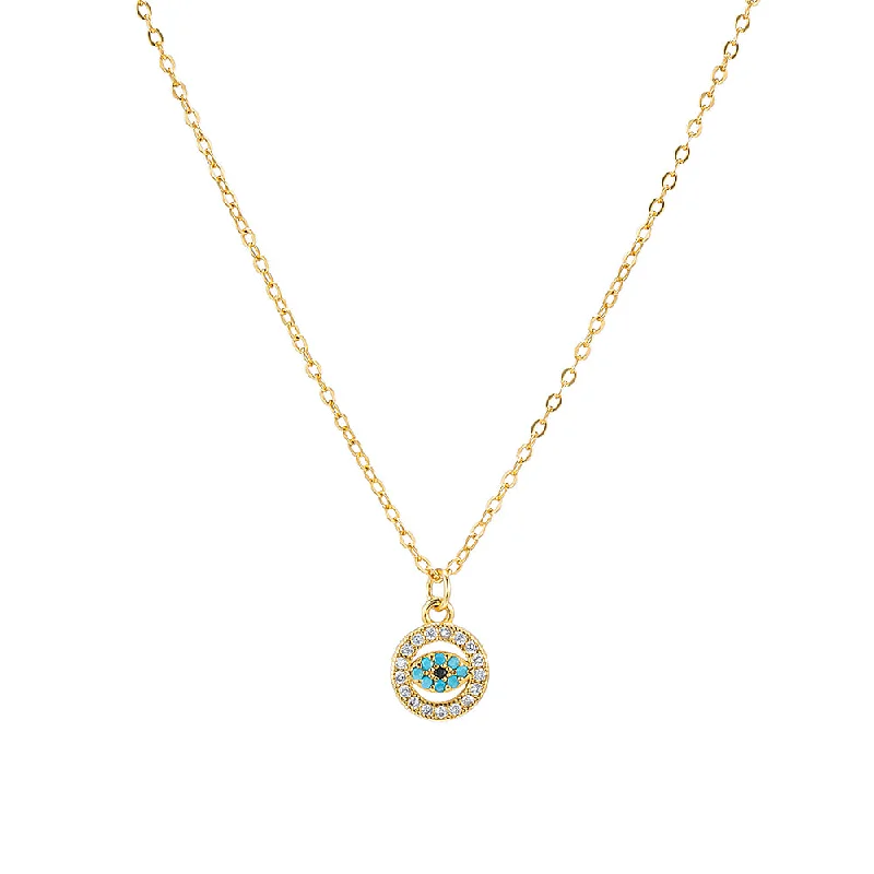 Circular Evil Eye Necklace