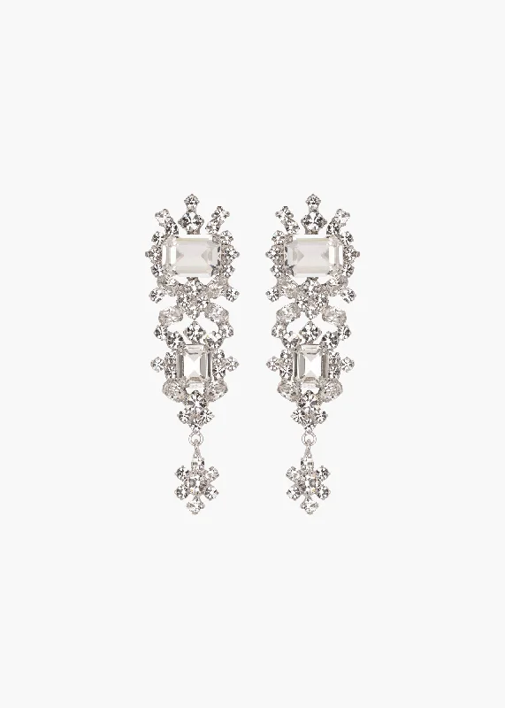 Candence Earrings -- Crystal