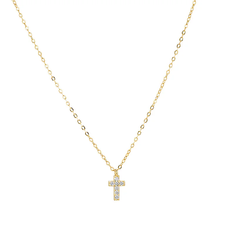 CZ Cross Necklace