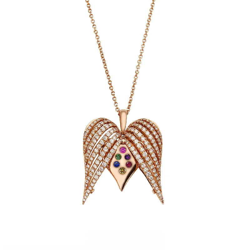 Angel Heart Large Diamond Pendant