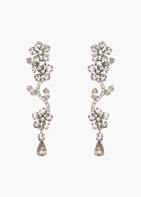 Dania Earrings -- Crystal