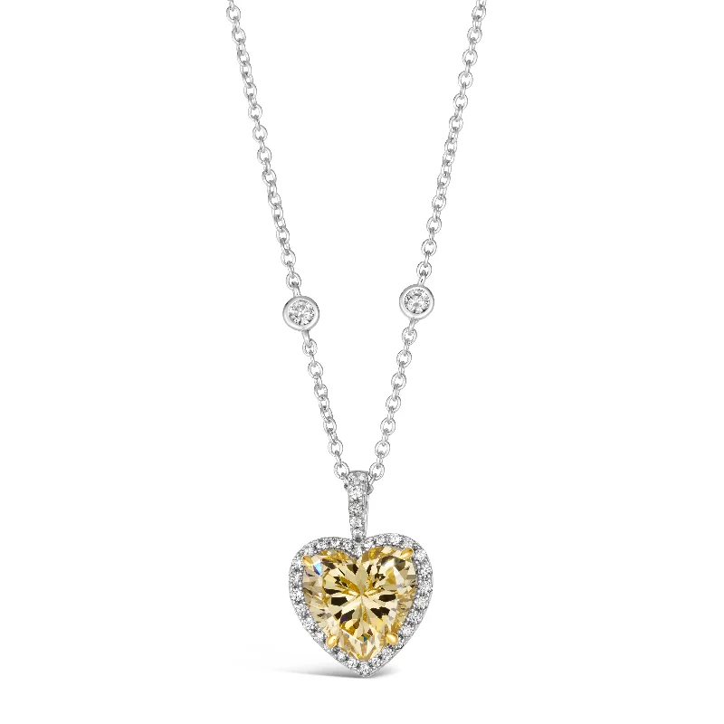 3 Carat Heart Shaped Necklace