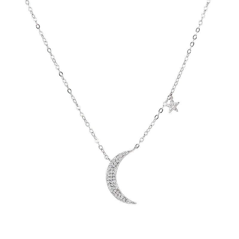 Crescent and Star Necklace