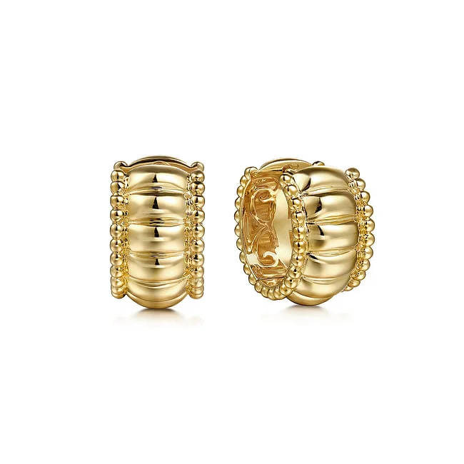 gabriel & co. Yellow Bujukan Huggie Earrings