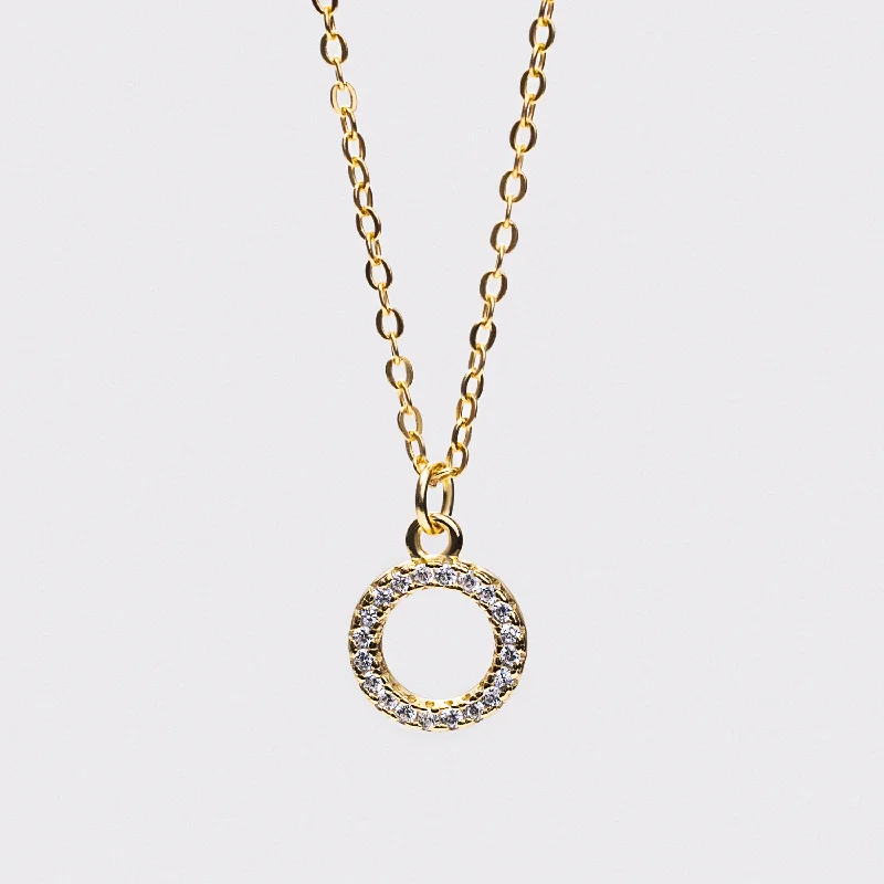 CZ Circle Necklace