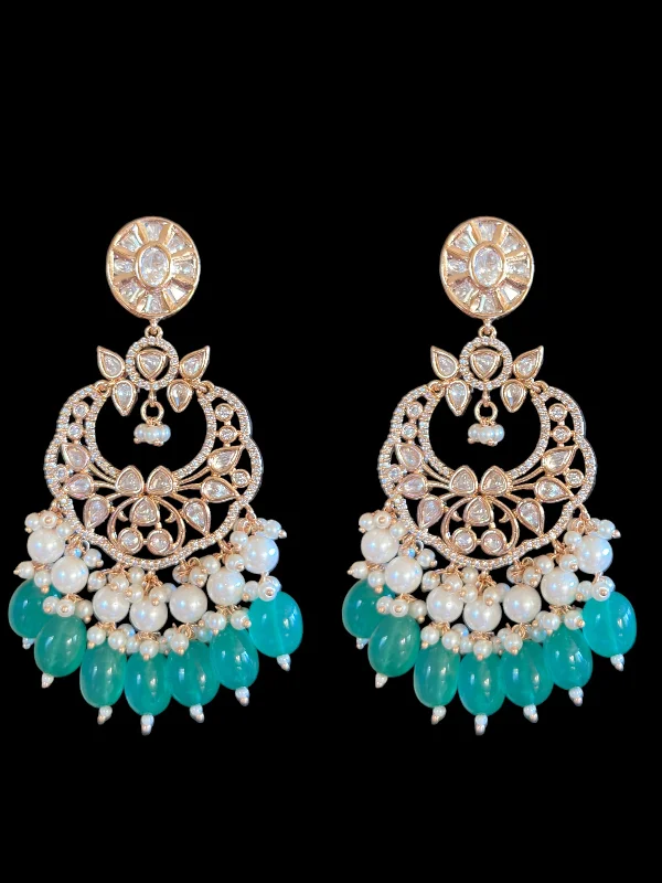 DER417 Zurain high quality Polki earrings ( READY TO SHIP)