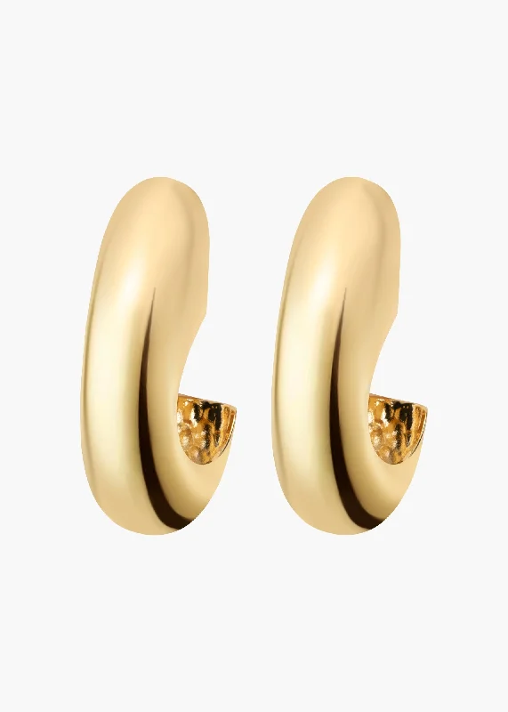 Nimah Hoop Earrings -- Gold