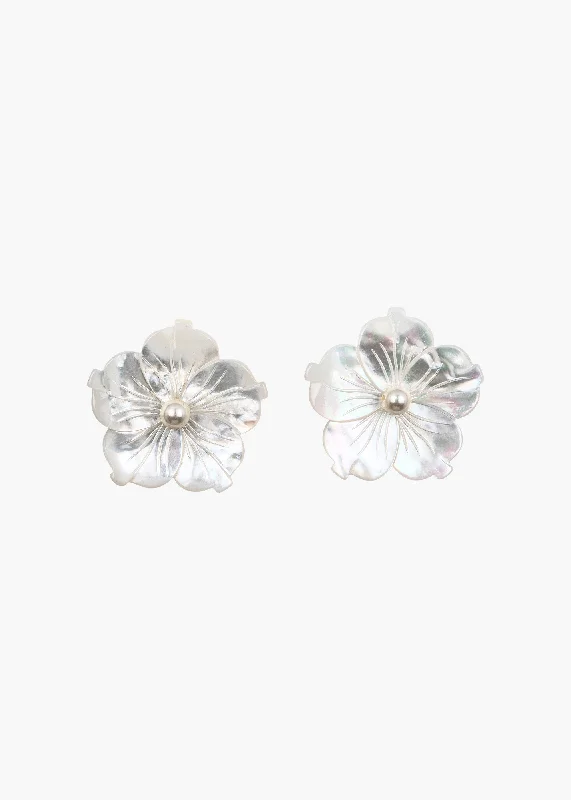 Zia Stud Earrings -- Mother of Pearl