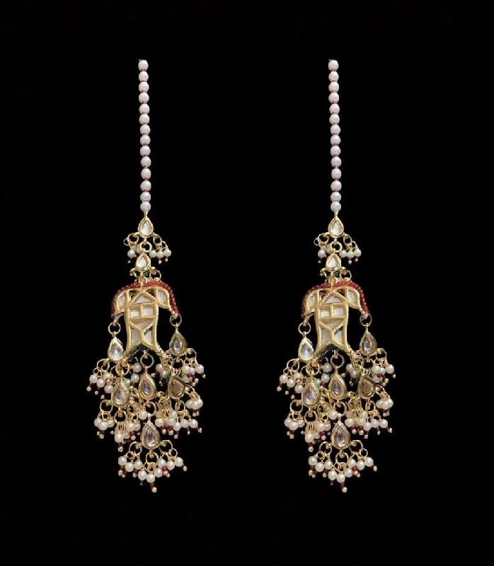 DER140 Maya Kundan earrings ( READY TO SHIP )