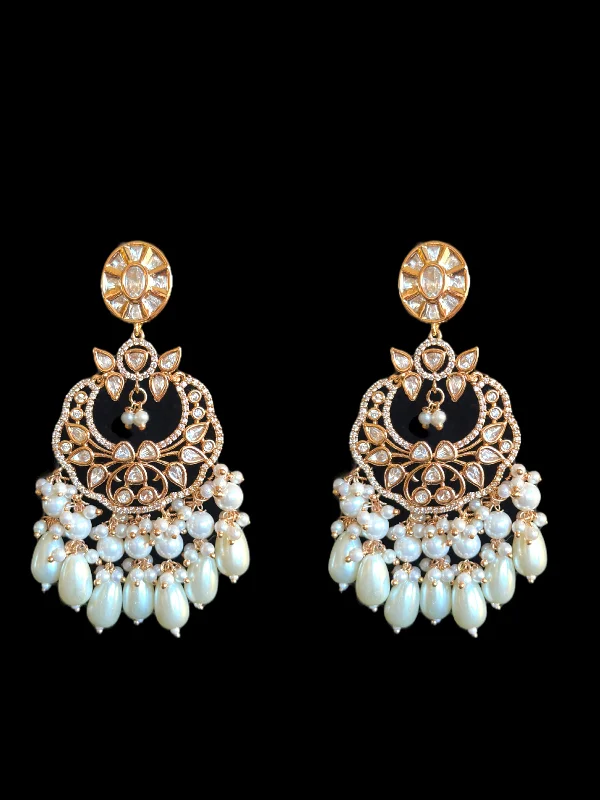 DER416 Zurain high quality Polki earrings ( READY TO SHIP)